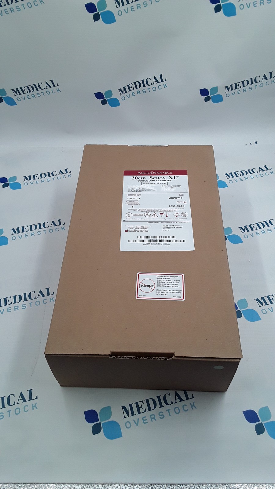 Angiodynamics 20cm Schon XL Double Lumen 10800702 Box of 5
