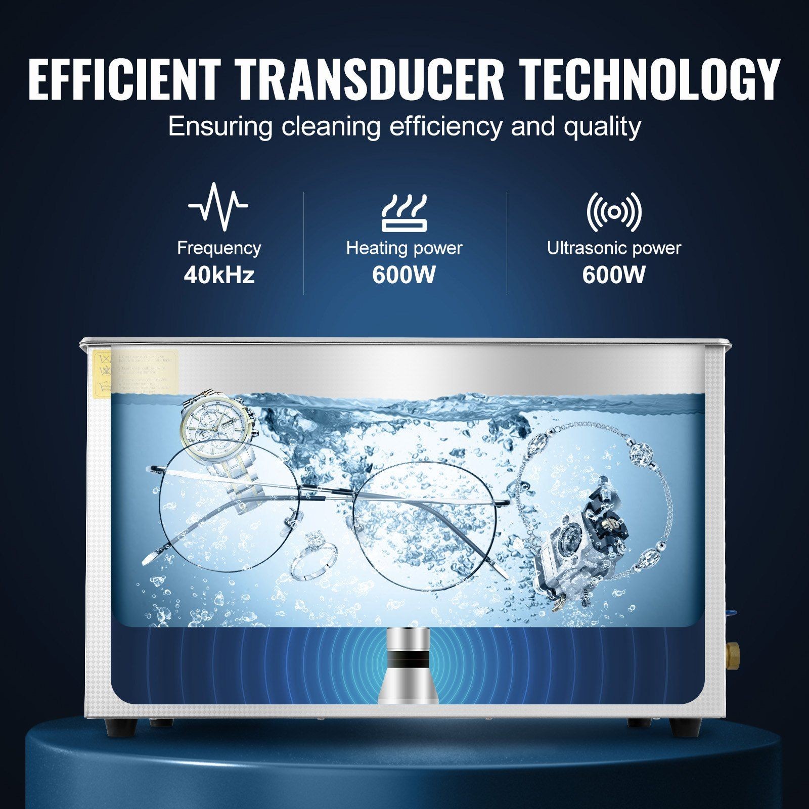 Digital Output Ultrasonic Cleaner 30L 40kHz SUS304 Tank