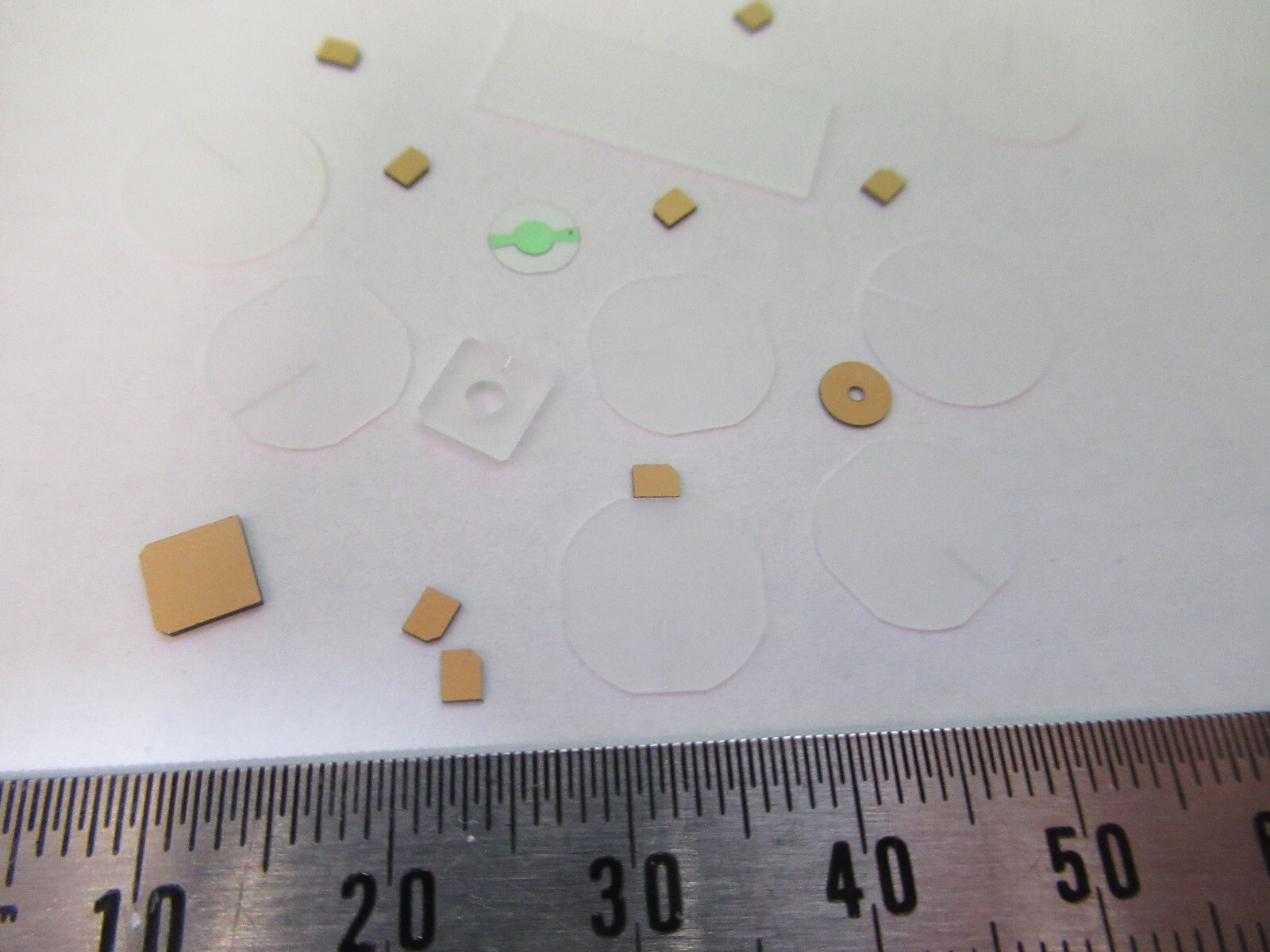 LOT BLANKS PIEZOELECTRIC QUARTZ CRYSTAL X-Y-CUT GOLD COATED PIEZO SENSOR AL-B-05