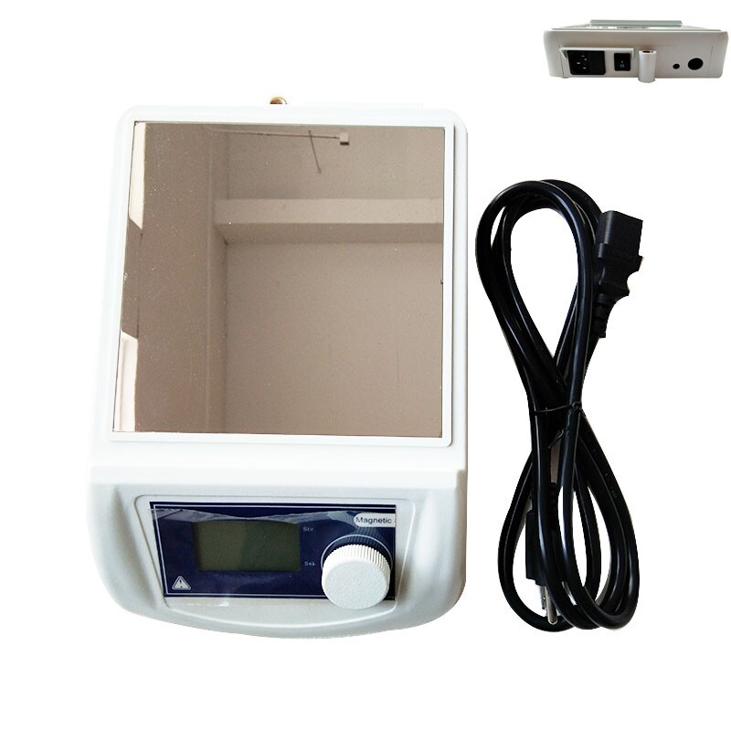 110V Digital LCD Magnetic Mixer Stirrer Stainless Steel Working Panel100-1600RPM