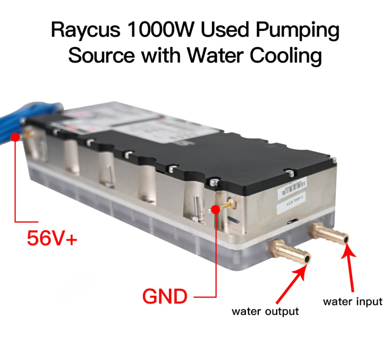 Raycus 1000W 3rd Gen SMA905 Laser Pump Driver Fiber Laser Head For DIY Cutting