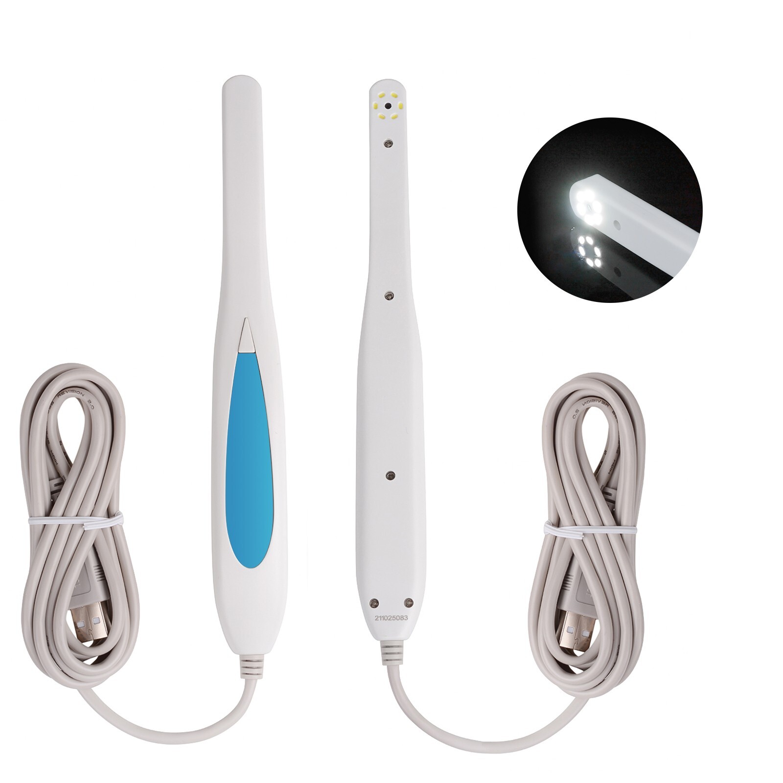 MD770 Home Use USB Mini Dental Intraoral Camera 1/4″CMOS 6Pcs LED Blue USA STOCK