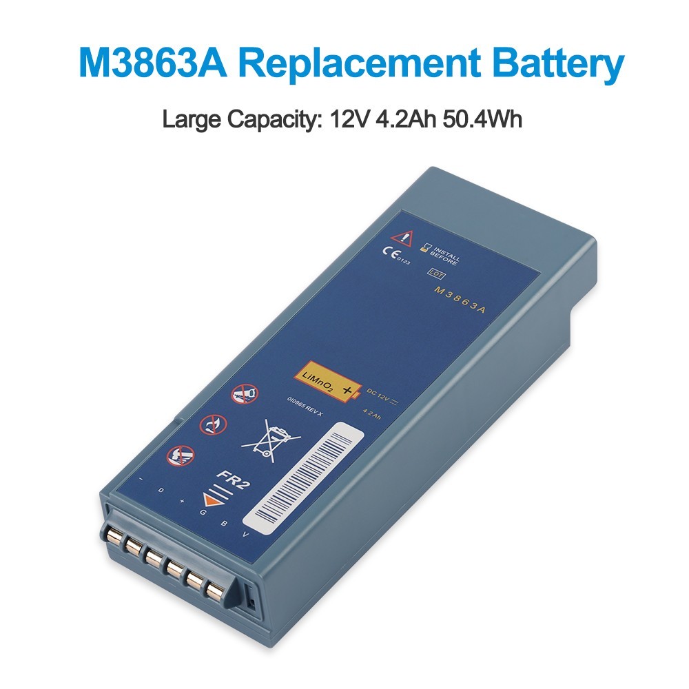 M3863A Lithium Battery For Philips Heartstart FR2 Defibrillator Battery M3860A