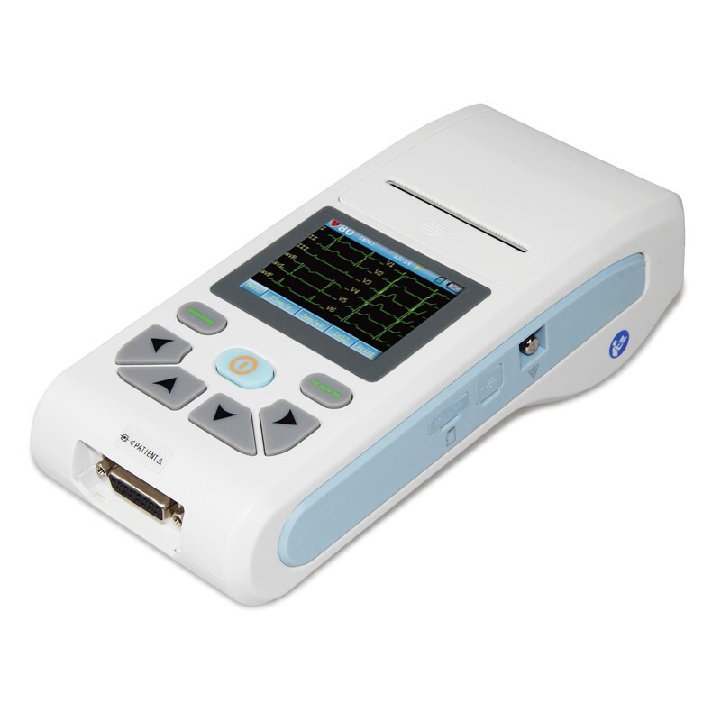12-lead ECG/EKG Machine Touch Screen with Printer PC Software and Handbag