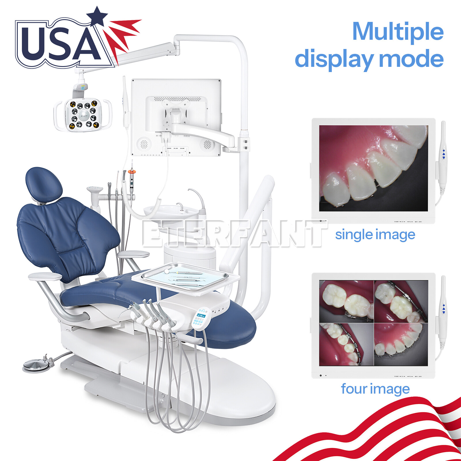 Dental 17” Intra Oral Camera 6Pcs LED High-definition Macro Lens/Protect Covers