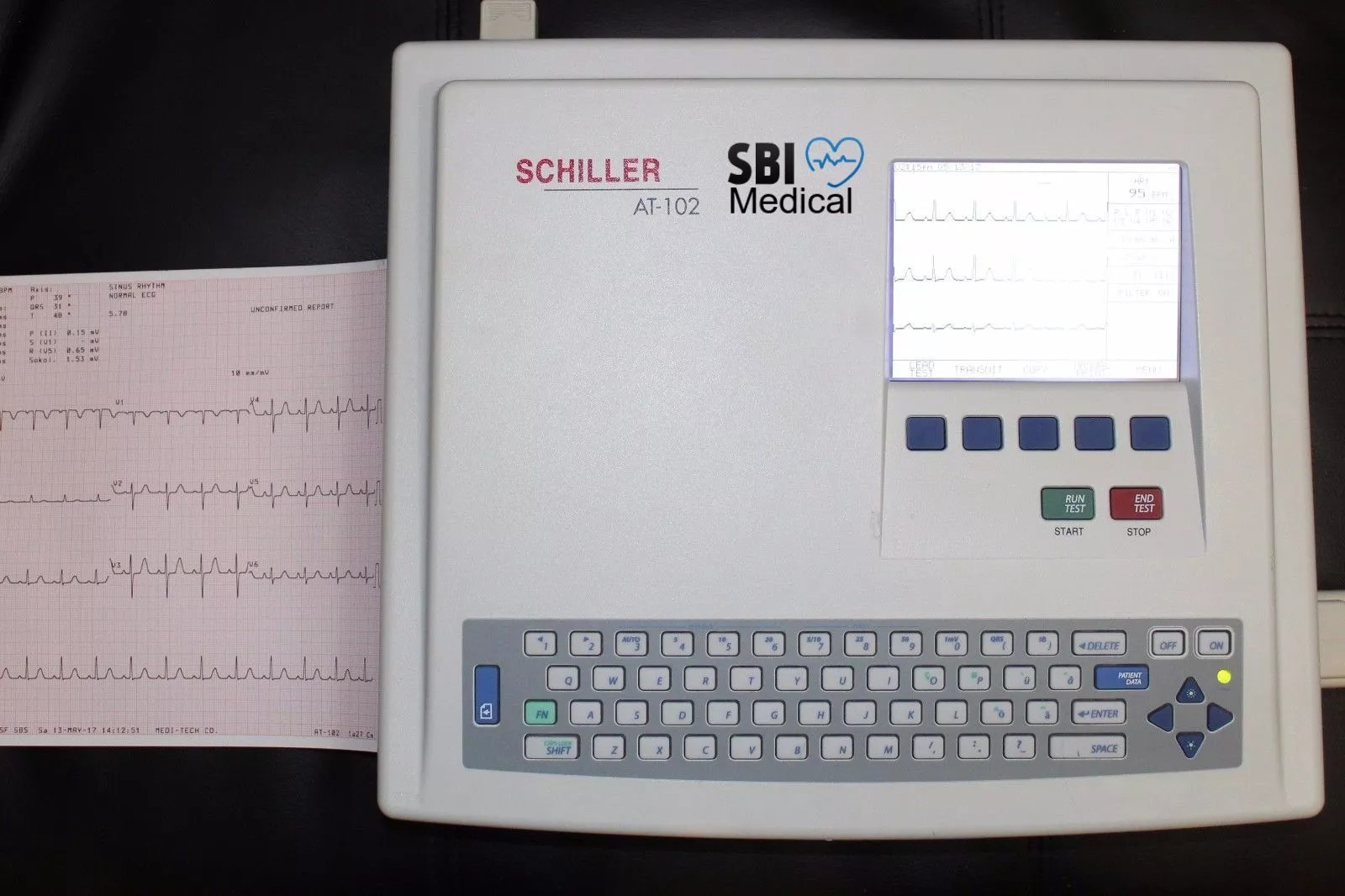Schiller AT-102 EKG 12-Leads Resting EKG ECG machine – 2 Year Warranty –