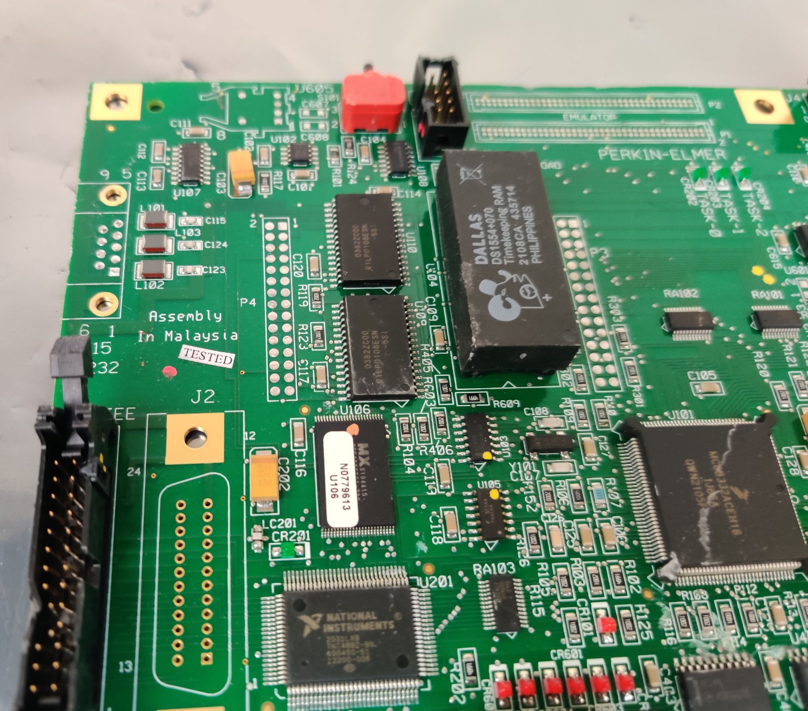 PerkinElmer Optima N0779614 issue C PCB Board RF CTRLR/LIMIT IEEE Emulator