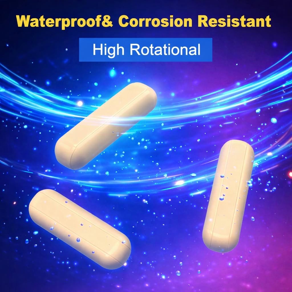 4 Pcs PTFE Magnetic Mixer Stirrer Bar, Mixing Plate Magnet Stick (30 mm/ 1.18″)