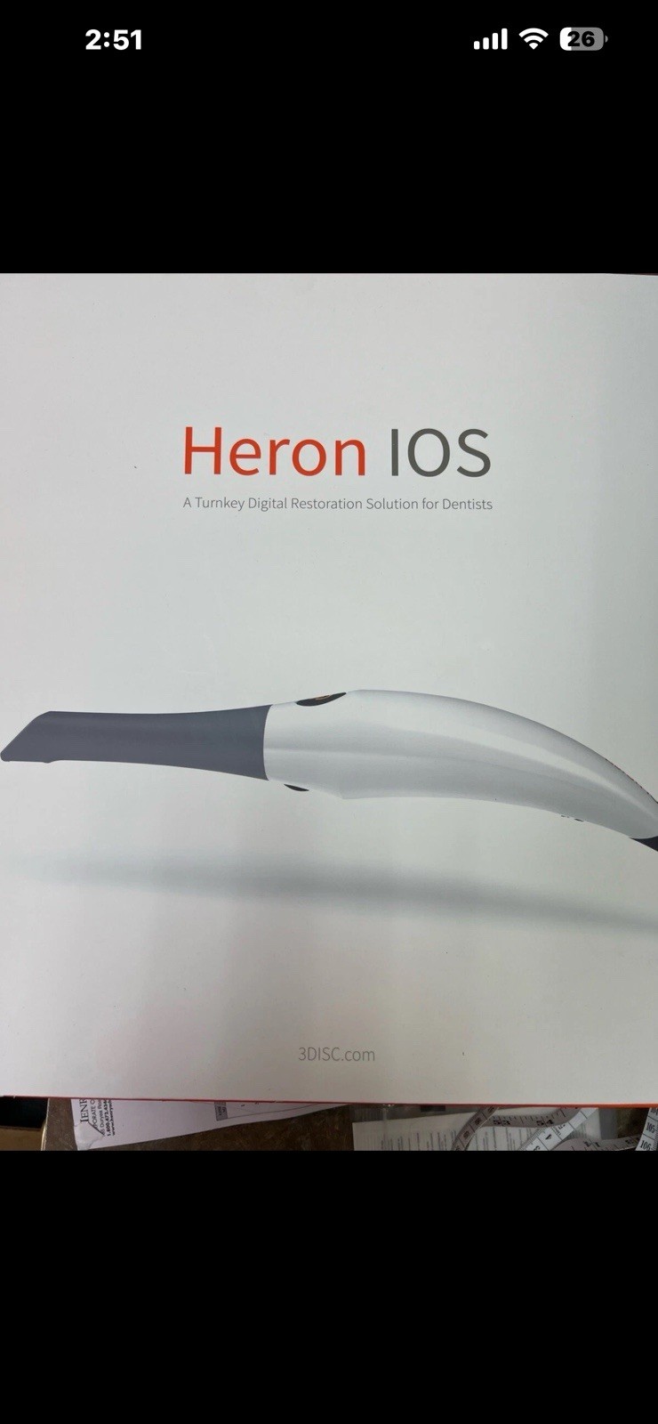 3DISC Heron IOS Dental Acquisition Scanner Intraoral Optical IOS-FP-71-001