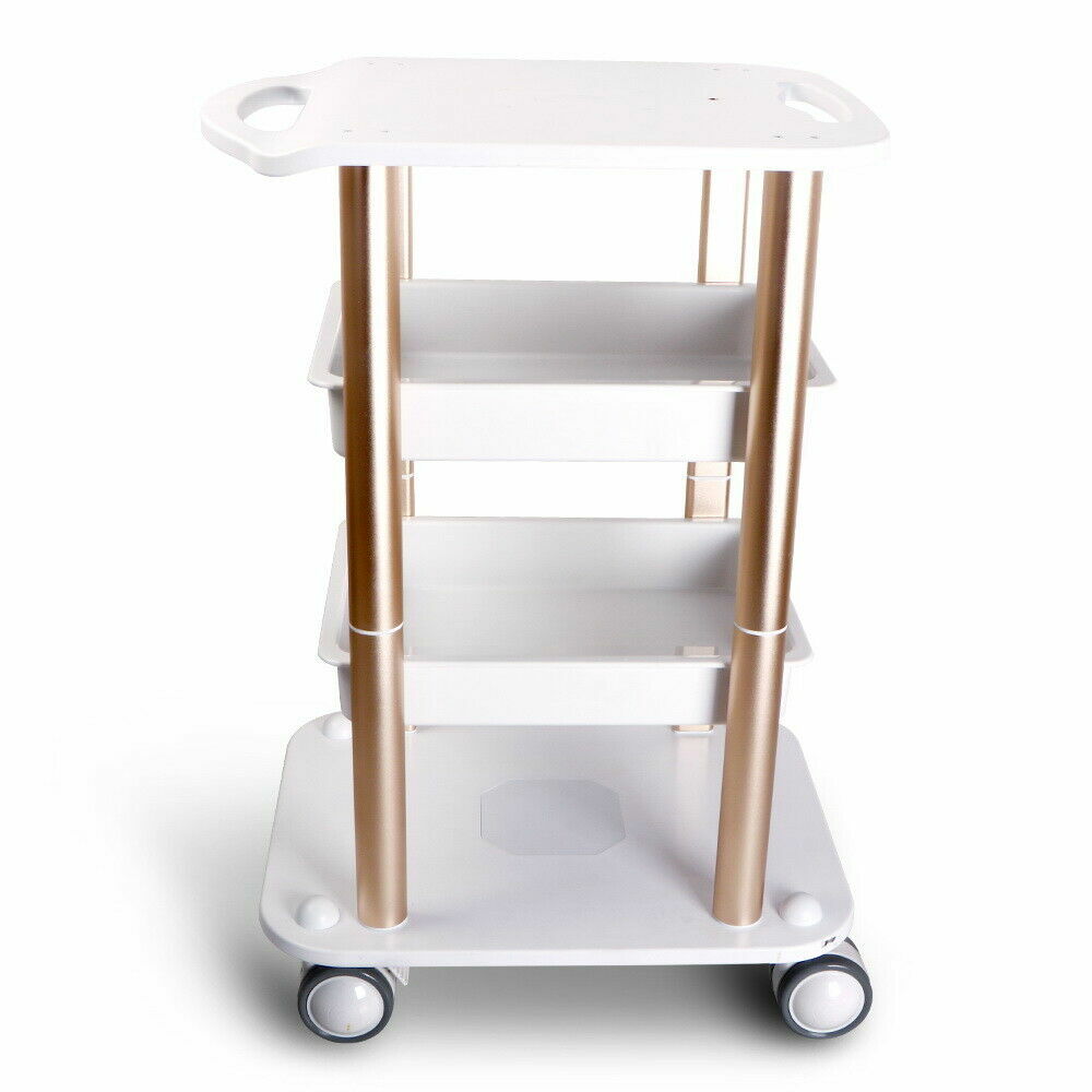 Beauty Salon Stand Rolling Cart SPA Beauty Machine Holder Trolley Organizer Rack
