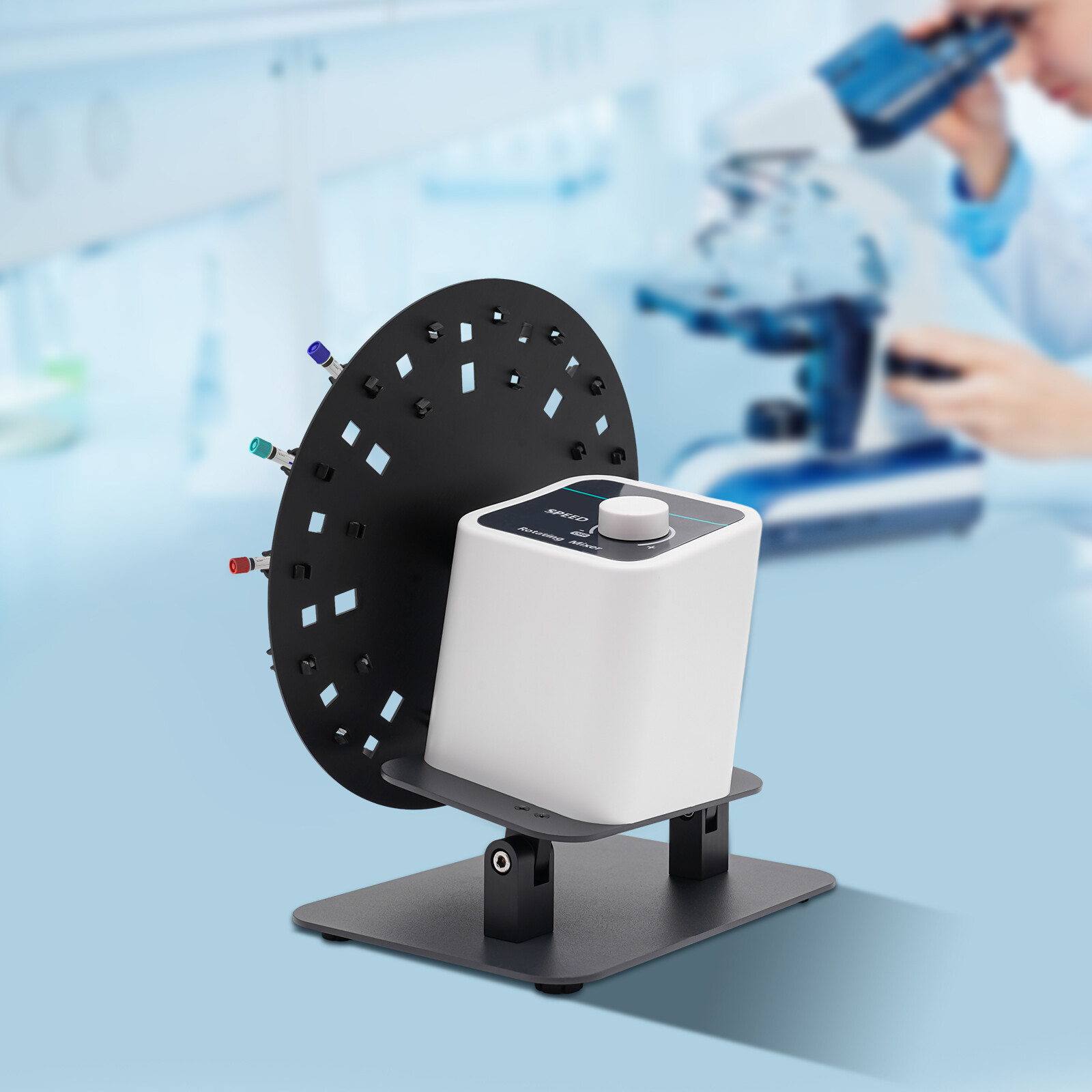 Lab Rotary Rotating Mixer, Tube Mixer Shaker, Chemical Tube Mixer 20-80RPM NEW
