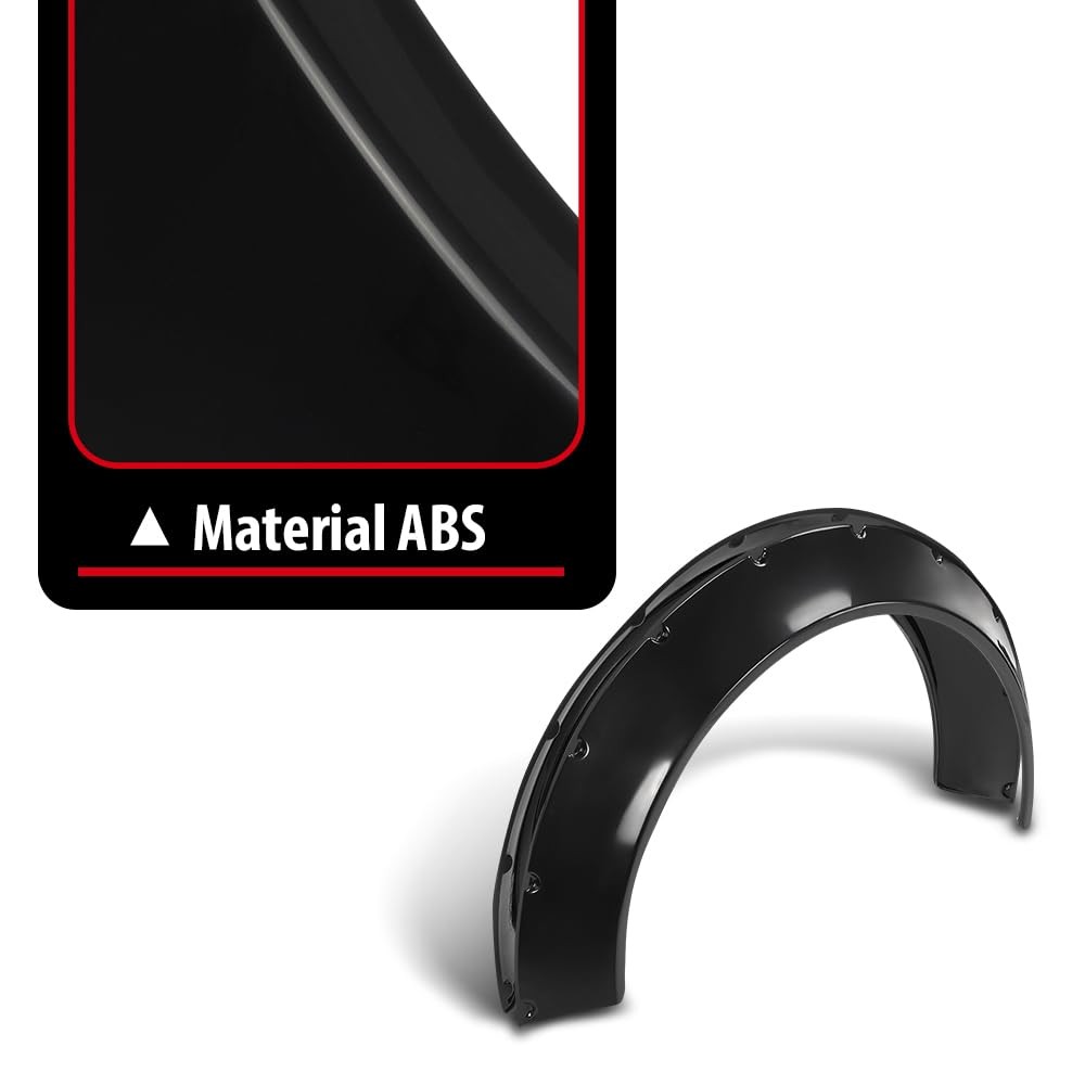 Fender Flares Wide Body Kit Wheel Arches Protector Cover Honda Civic Black 4Pcs