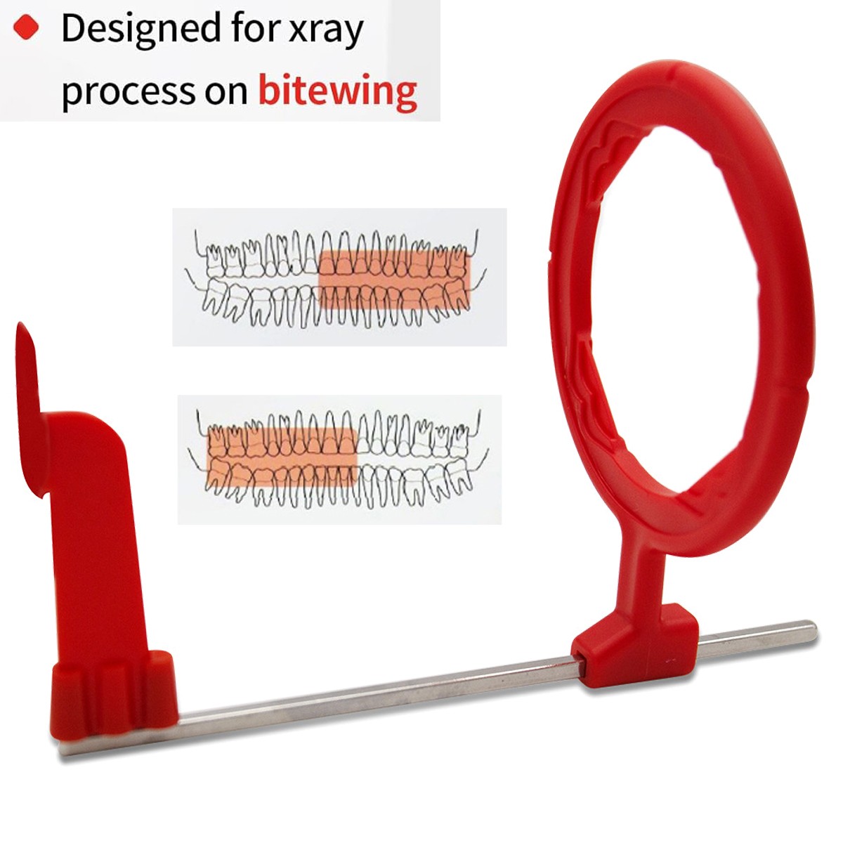 Dental Sensor Holders 100Pcs Disposable Adhesive Holders Red/Blue/Yellow