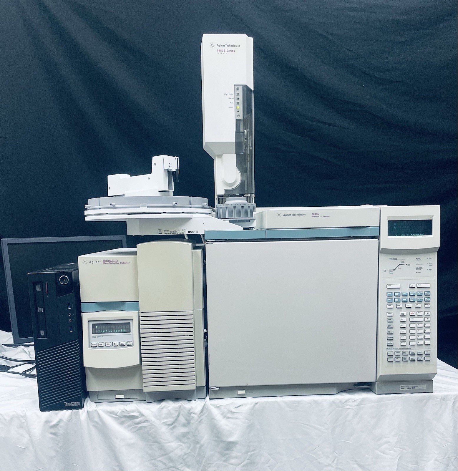 Agilent GCMS System 6890N (G1530N) and 5973N (G2578A) With Computer And Software