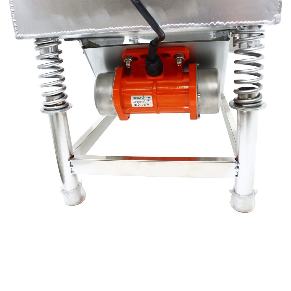 110V Single Layer Vibrating Screen Sifter 2.5mm Mesh 11.8×29.5″ Sieve Machine