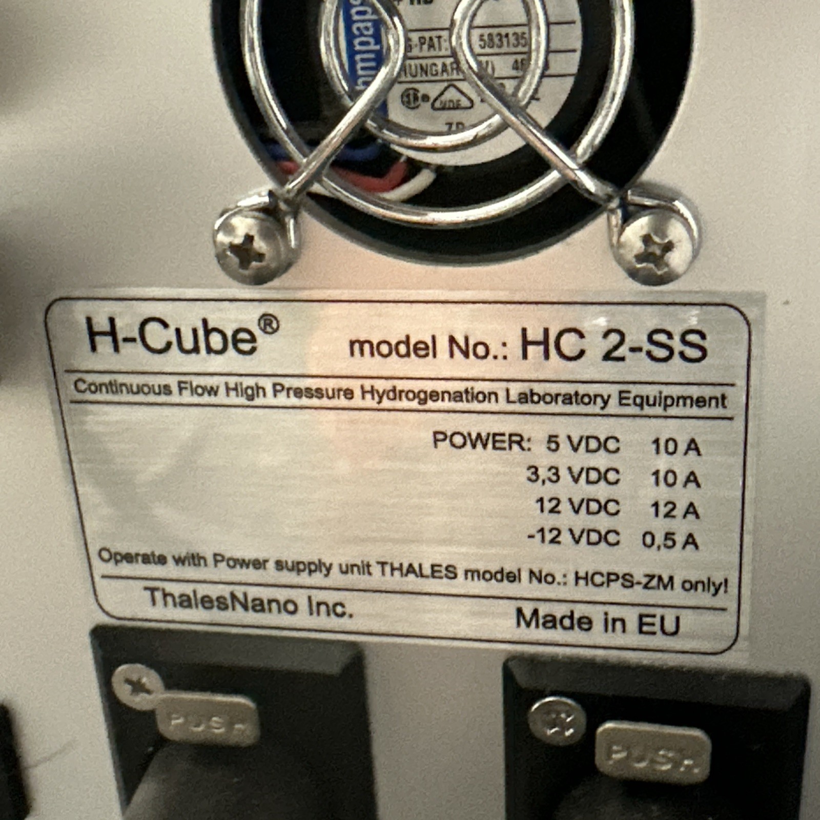 ThalesNano H-Cube HC 2SS Reactor System/Power Supply/Continuous Flow Pump