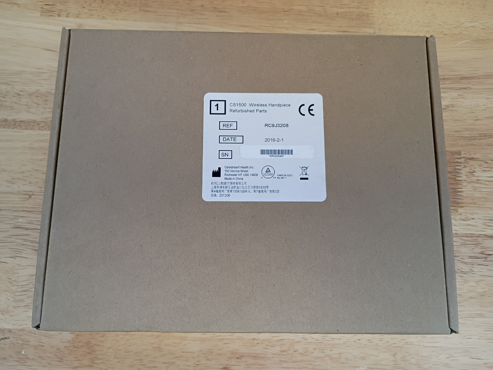 Factory Sealed Refurbished Carestream CS1500 Wireless Intraoral Dental Camera