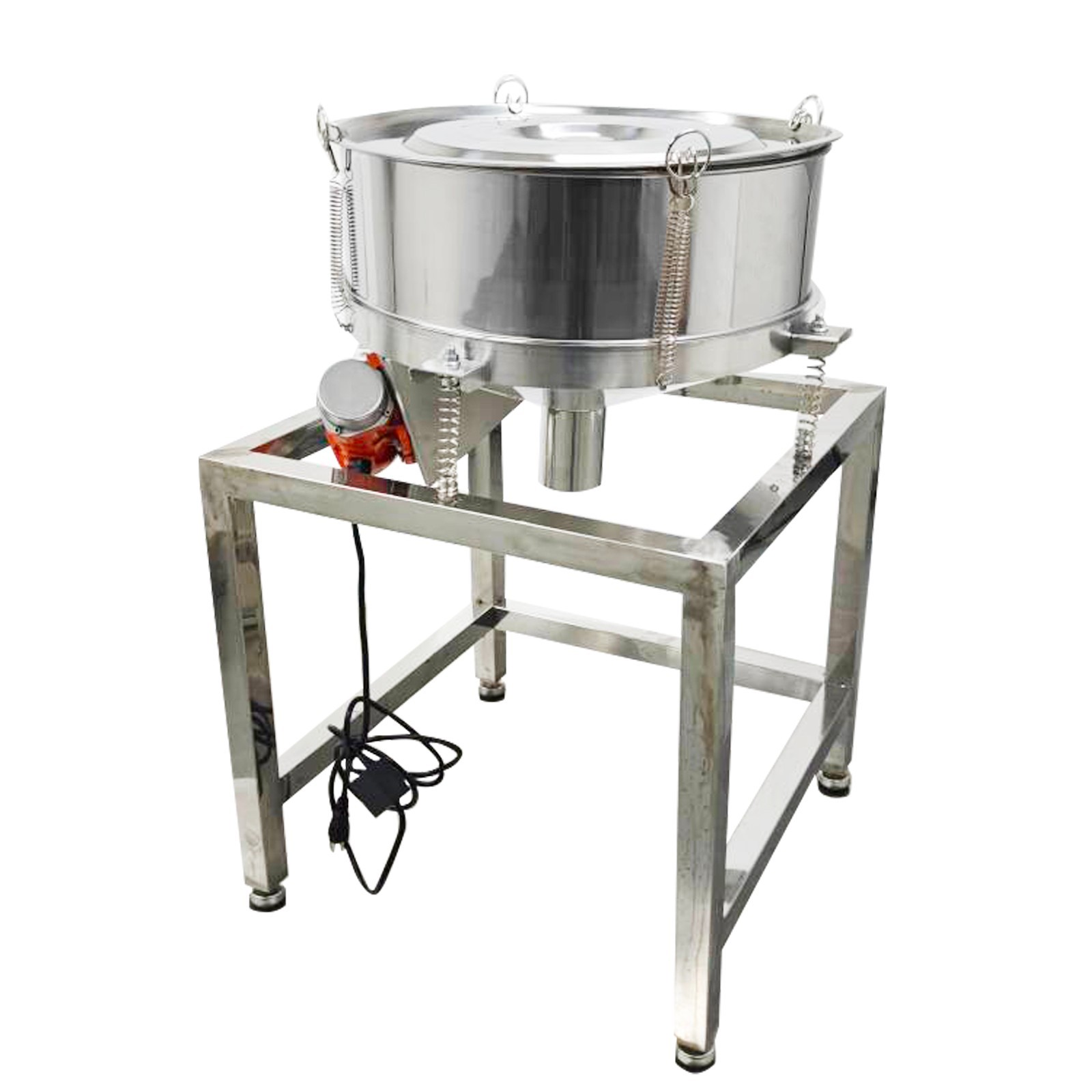 110V/60HZ Vibrating Sieve with 20 Mesh,50 Mesh Screen And Lid Round Shaker