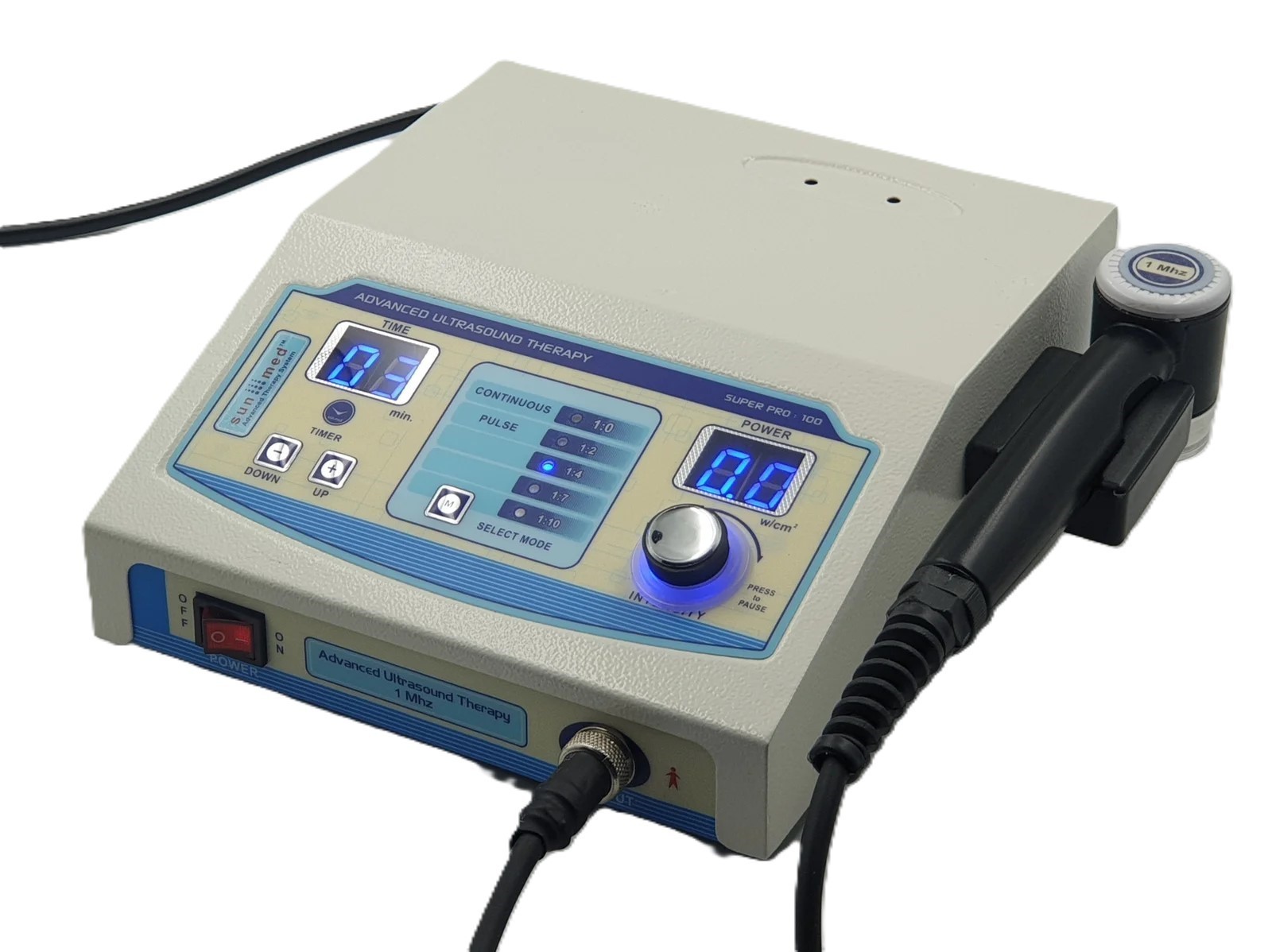 PORTABLE 1 MHZ PHYSIOTHERAPY US ULTRASOUND PHYSICAL THERAPY UNIT-%$