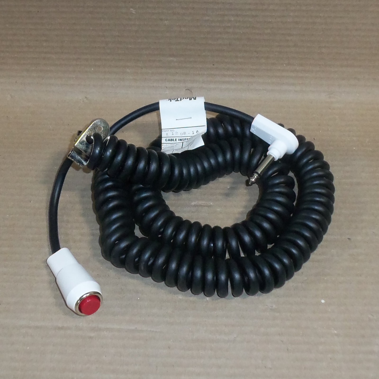 NEW MEDTEK E1208-16 HOSPITAL PATIENT NURSE CALL PUSH BUTTON CORD 1 PRONG AK
