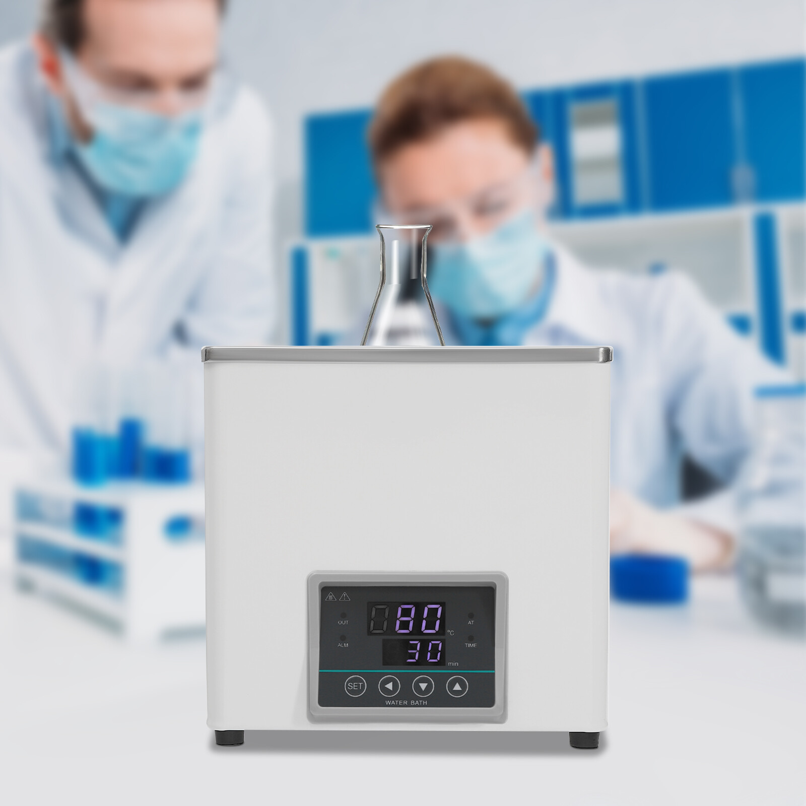 300W 3L Lab Water Bath Thermostatic Heater for Laboratory Experiment Single Hole