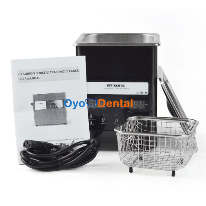 GT SONIC S Touch Panel 2L-9L Ultrasonic Cleaner 50-200W with Heater & Timer