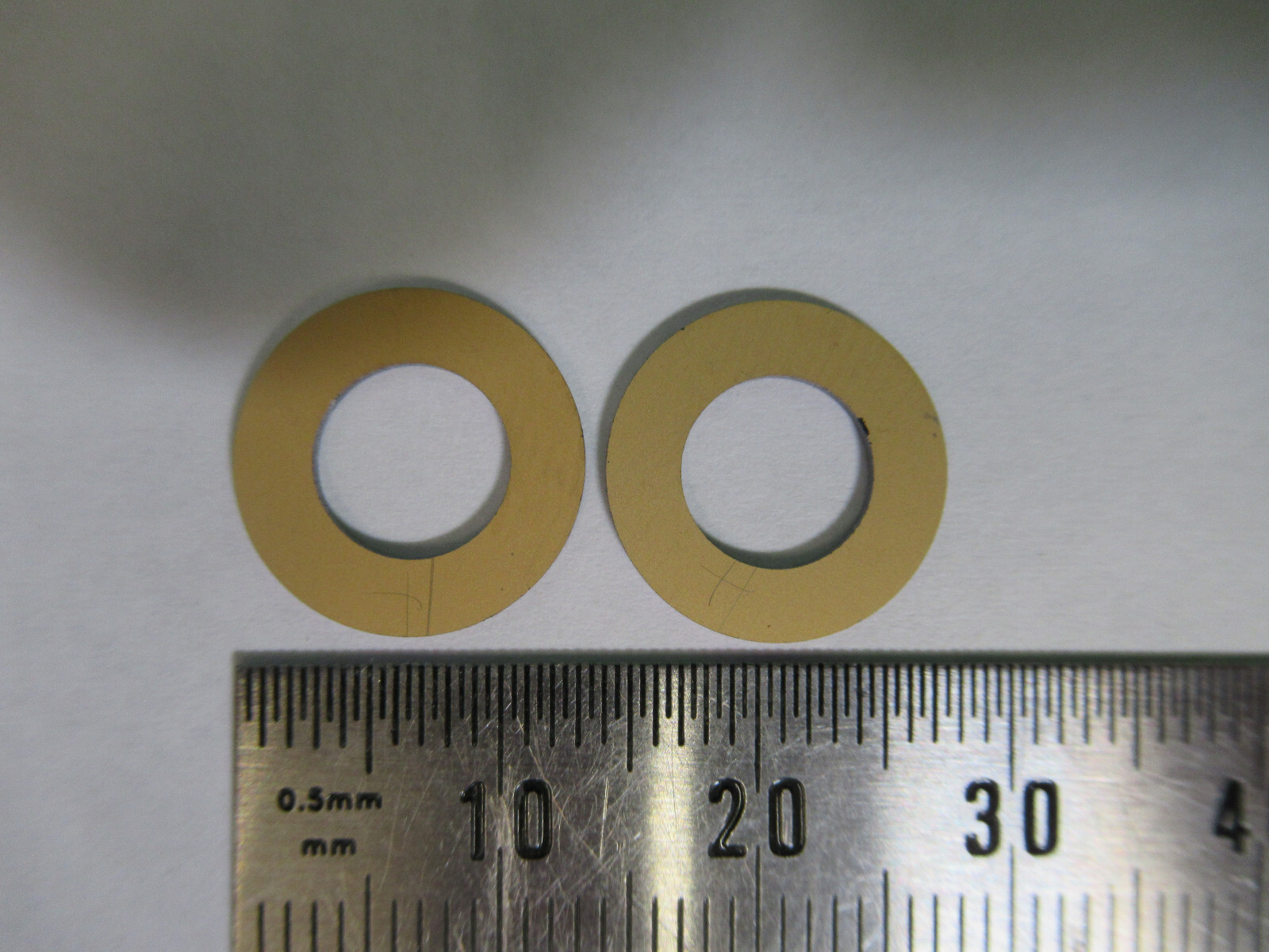 BLANK PIEZOELECTRIC pair QUARTZ CRYSTAL X-CUT GOLD PLATED PIEZO SENSOR AL-B-16