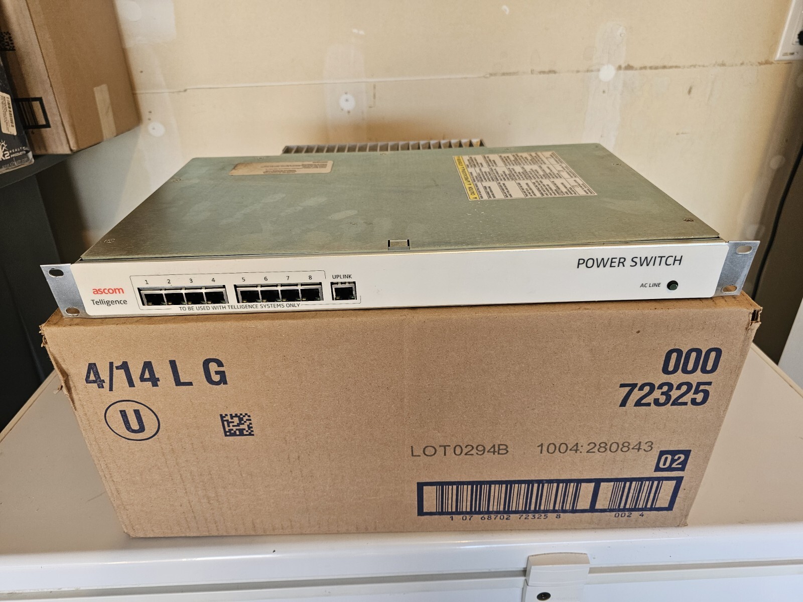 Ascom Telligence Nurse Call System HC-IPSWITCH8 Power Switch
