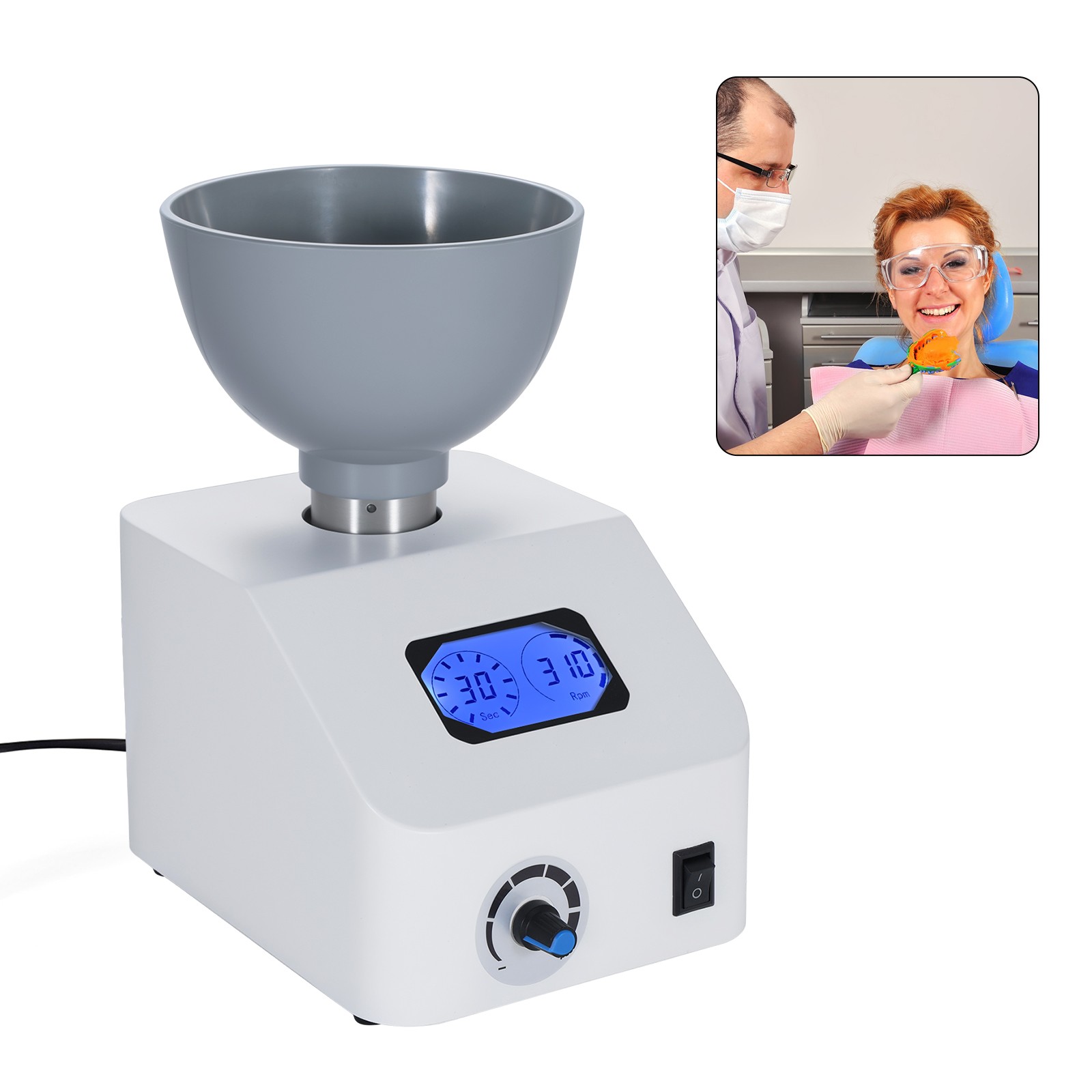 Alginate Mixer Die Stone Mixer Blender for Impression Material 0-300rpm Dental