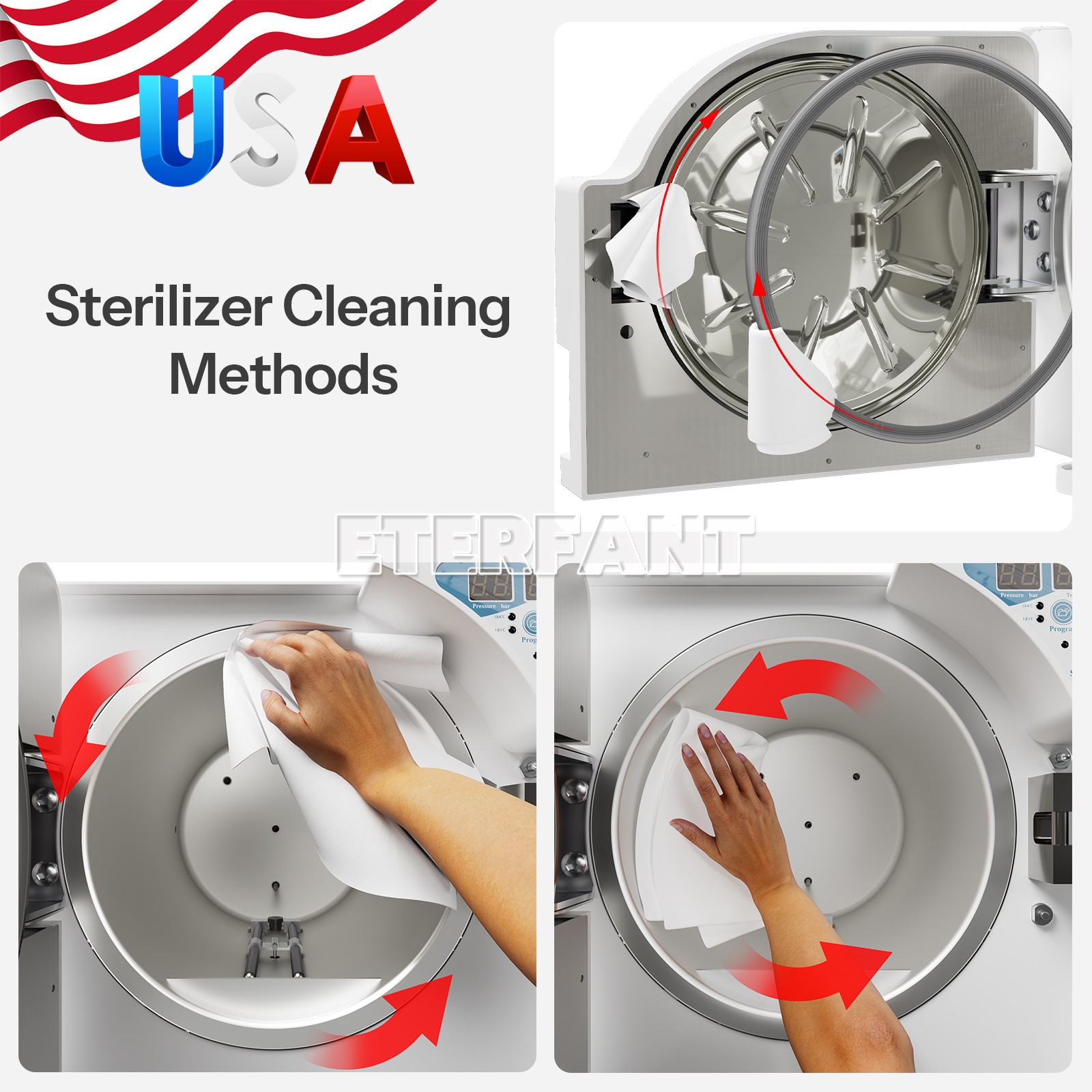 Dental Class N Autoclave Steam Sterilizer High Temperature 16L/18L/23L