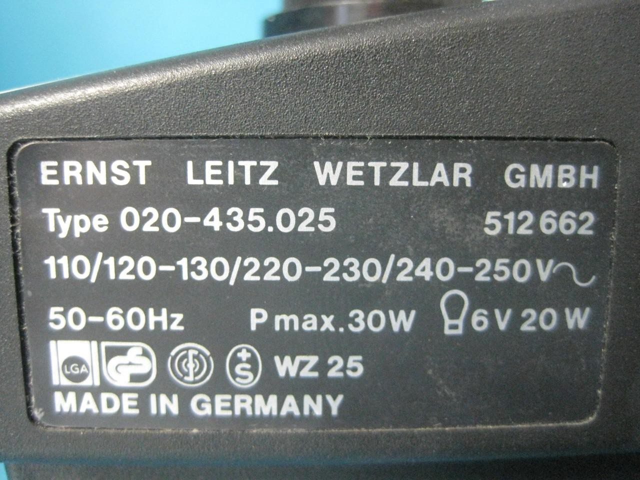 Leitz Laborlux 12W 513547 Microscope 020-435.025 Binocular Head 512661 Objective