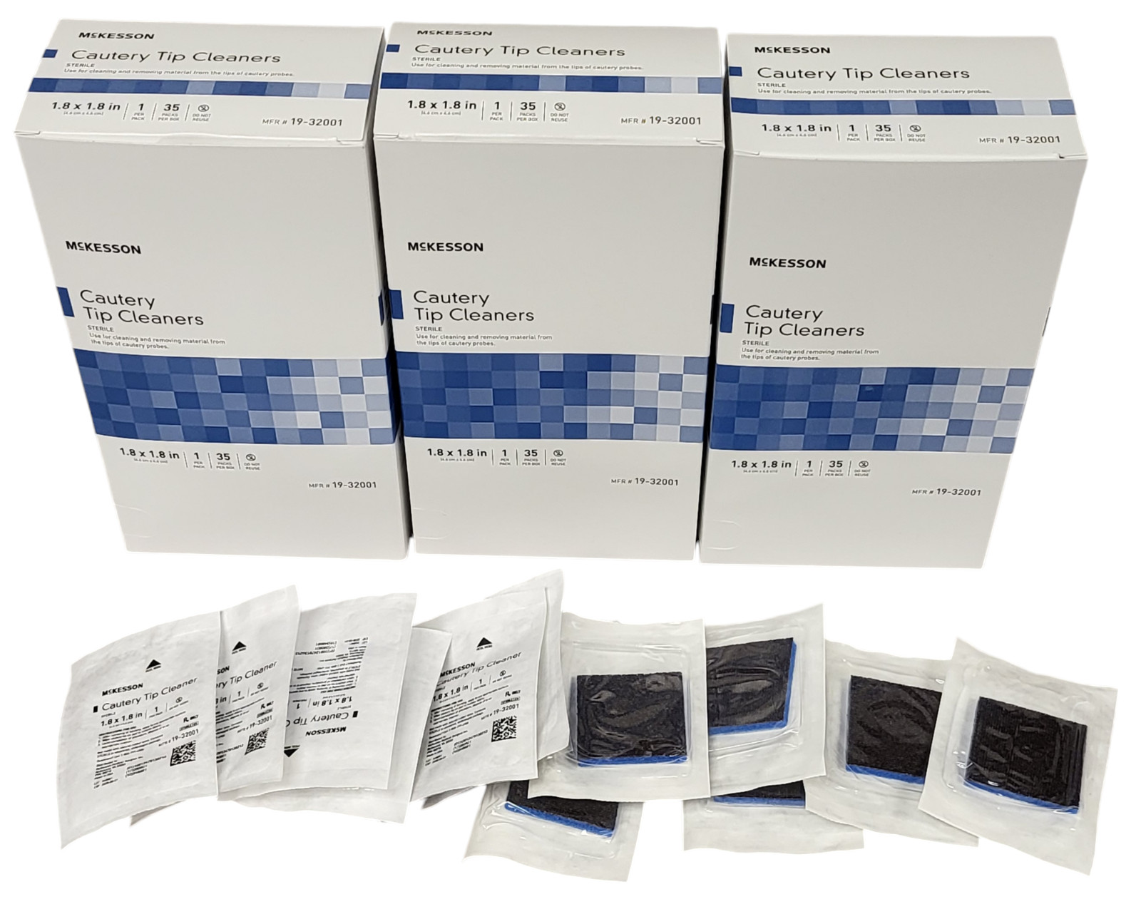 (105 PACK) McKesson 19-32001 Abrasive Foam Sterile Cautery Probe Tip Cleaner