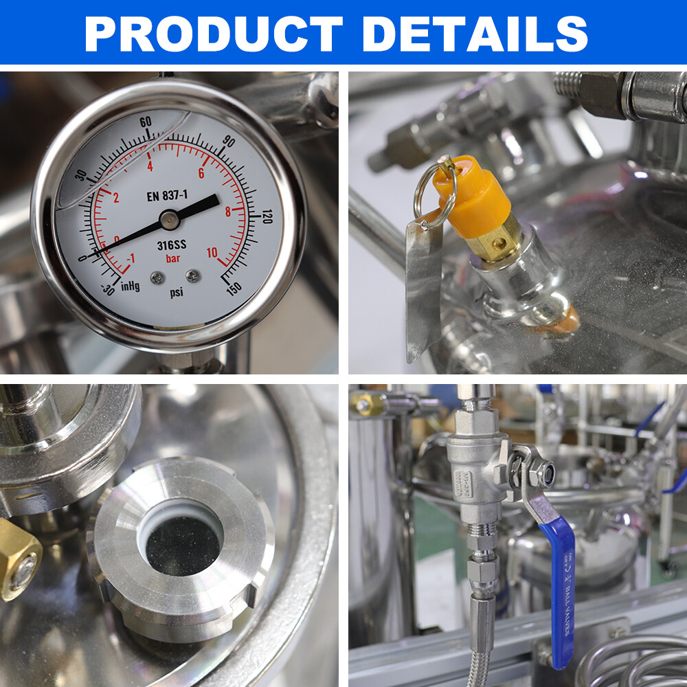 2LB Stainless Steel Closed Loop Extractor for Plant Extraction