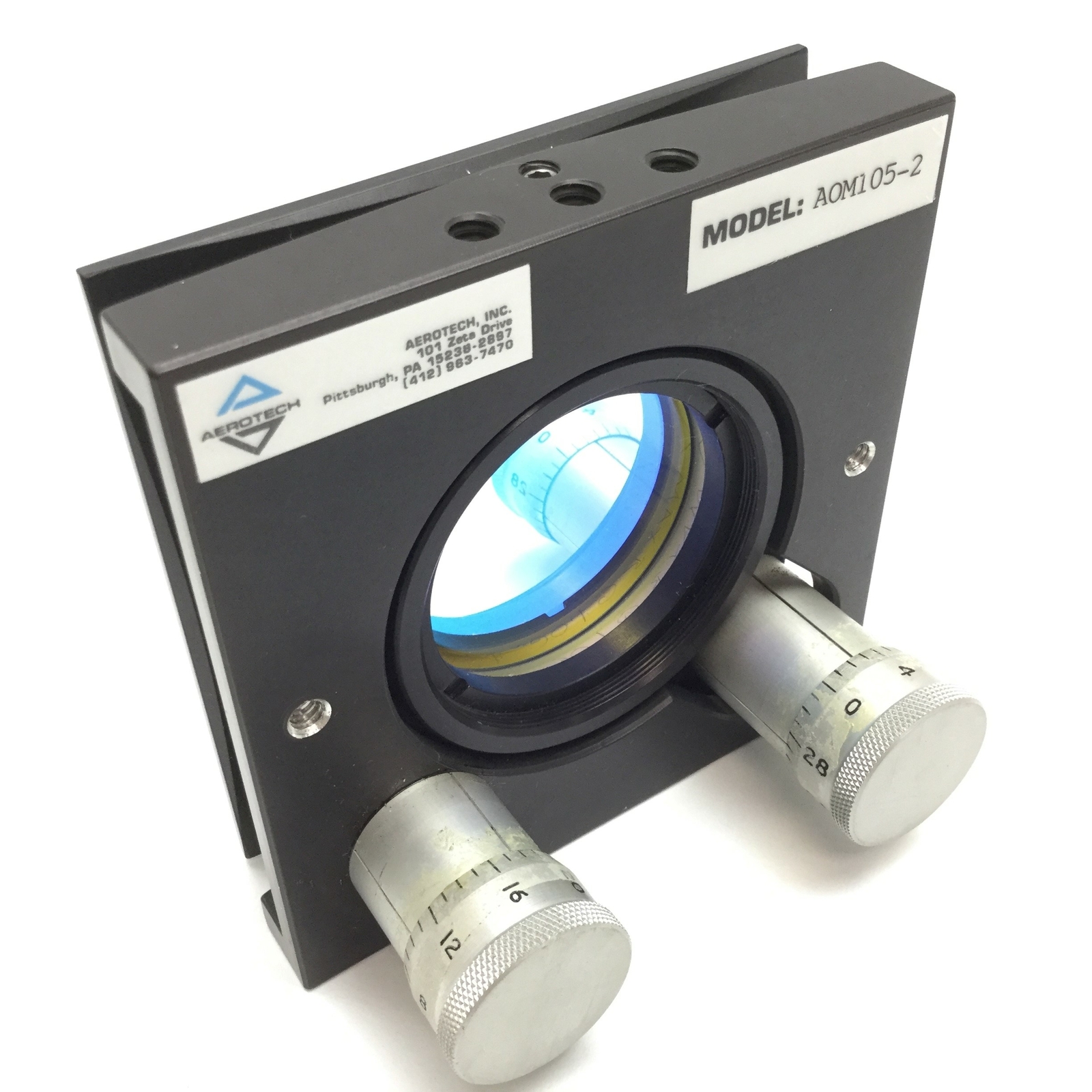 Aerotech AOM105-2 Optical Manual Gimbal Mount, 1-3/4″ Mirror, Range ±5°