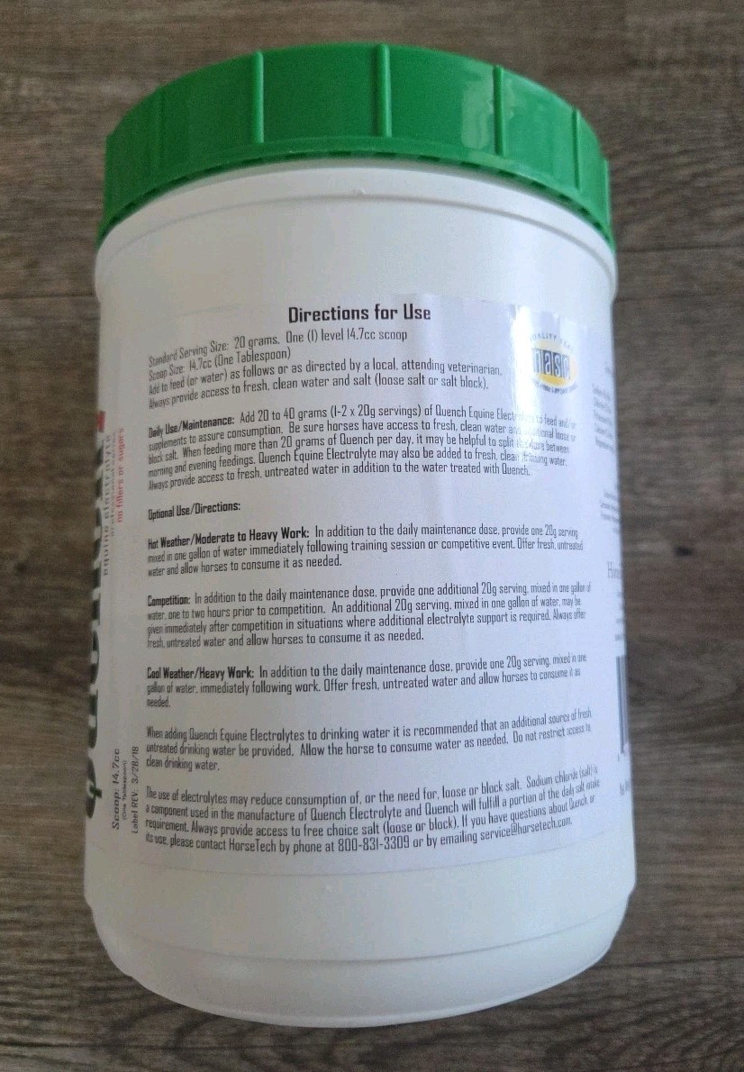 Quench Equine Electorlyte by Horse Tech