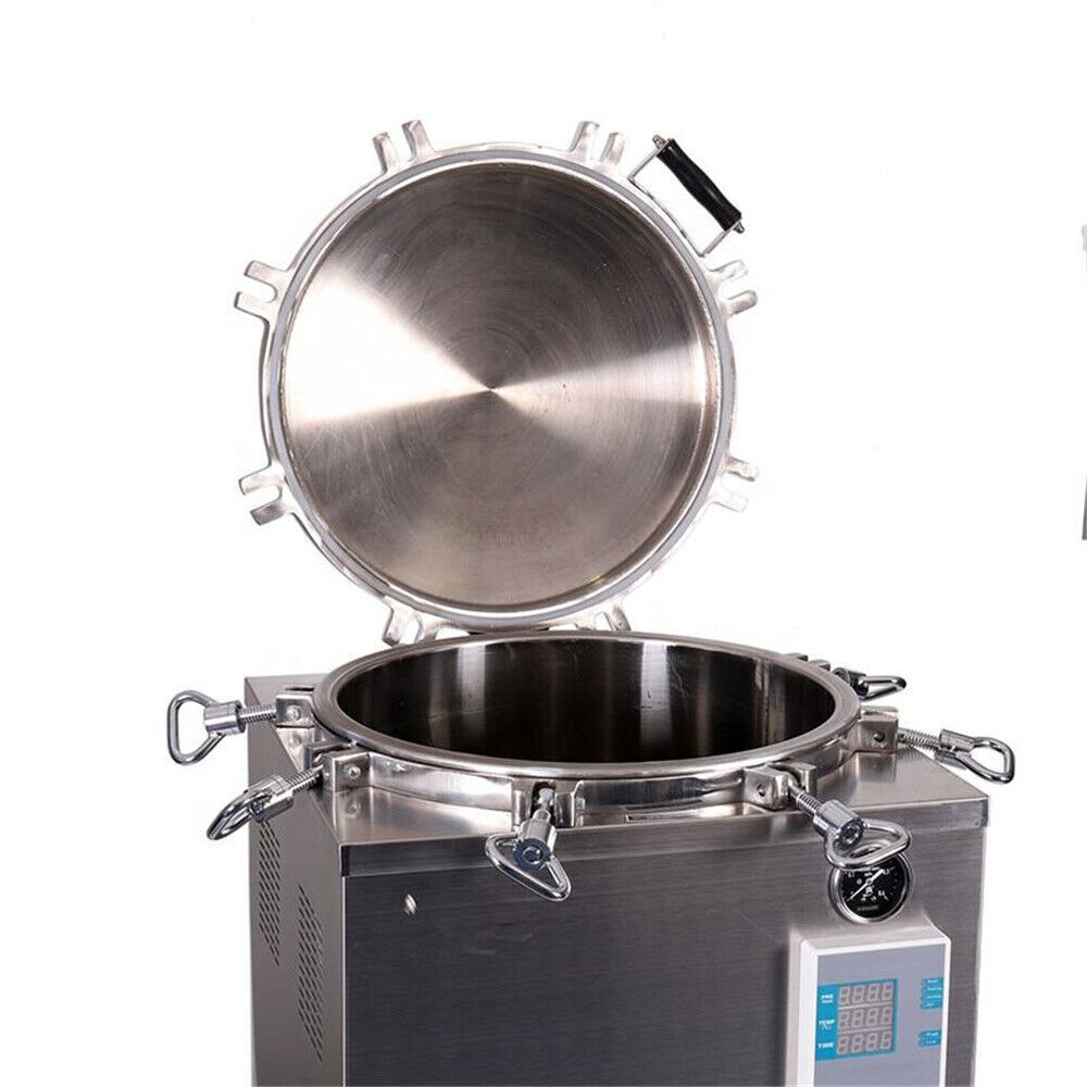 100L Pressure Sterilizer Automation Dental Autoclave Lab Steam Sterilizer 220V