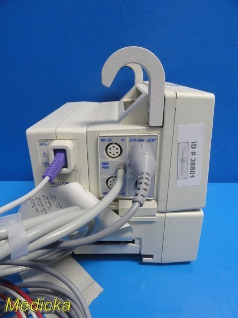 Welch Allyn Propaq Encore 206EL Monitor CO2 NBP EKG Temp IBP SpO2 Printer 38801