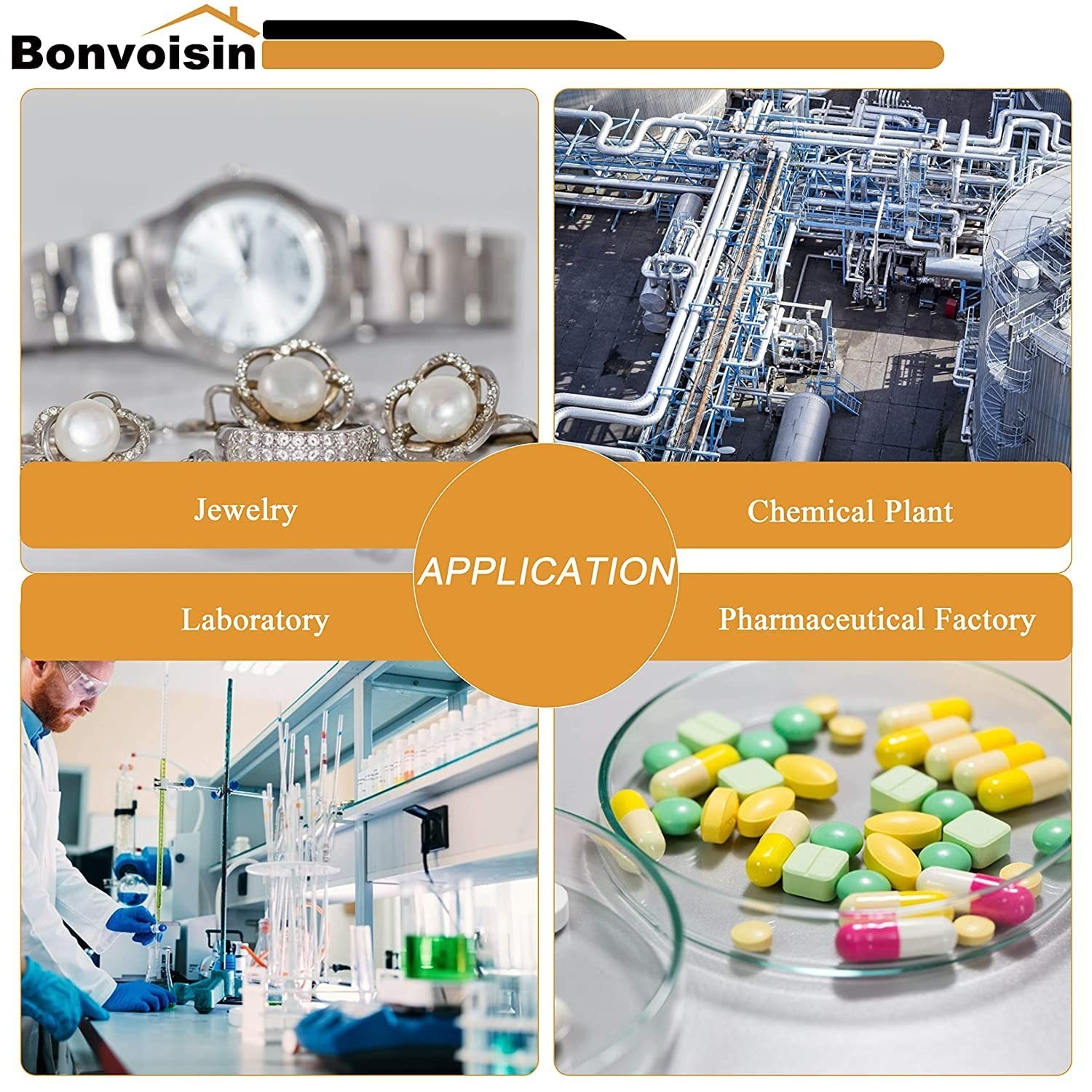 Bonvoisin Analytical Balance 300gx1mg Precision Lab Scale Digital Electronic …