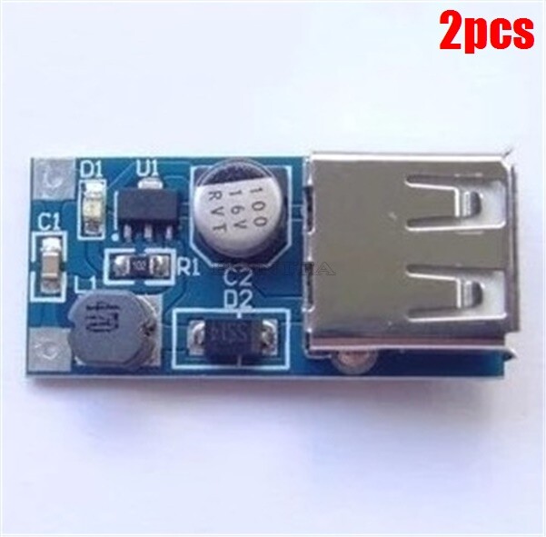 2Pcs Mini Pfm Dc-Dc Usb 0.9V-5V To 5Vdc Boost Step-Up Power Supply Module New qw