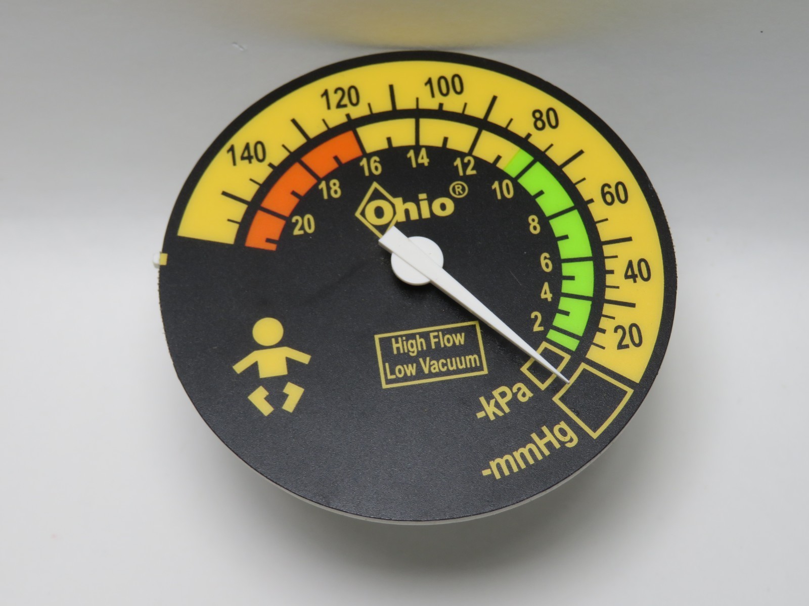 (ONE) Ohio (0-21 kPa) (0-160 mmHg) 2.5″ Vacuum Gauge Body (Analog)