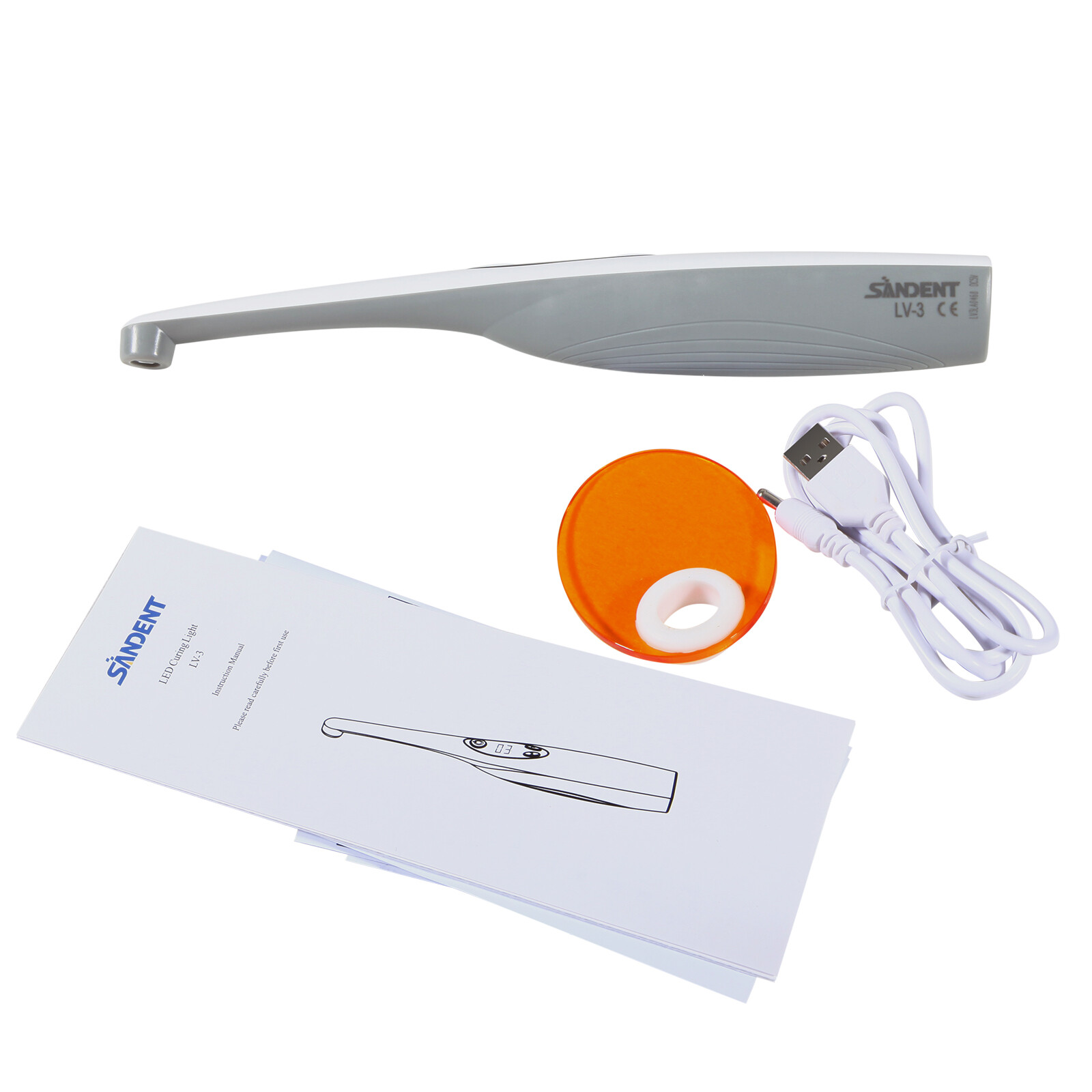 Dental Wireless Cordless iLed 3 Second LED Curing Light Cure Lamp US LV3
