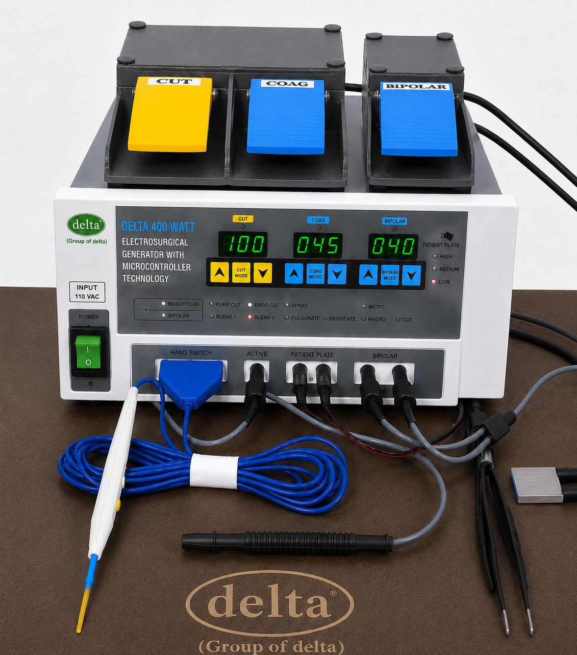 New Electro Surgical Generator Surgery 400 Watt Digital Bipolar Cut Coagulation