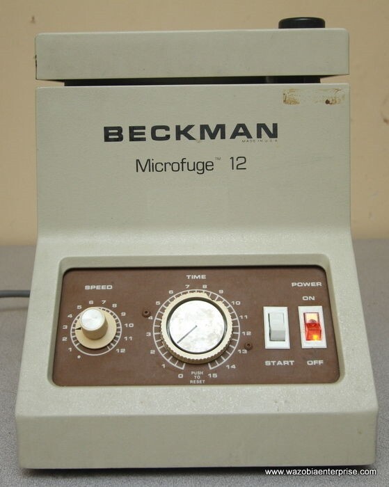 BECKMAN MICROFUGE 12 W/ ROTOR