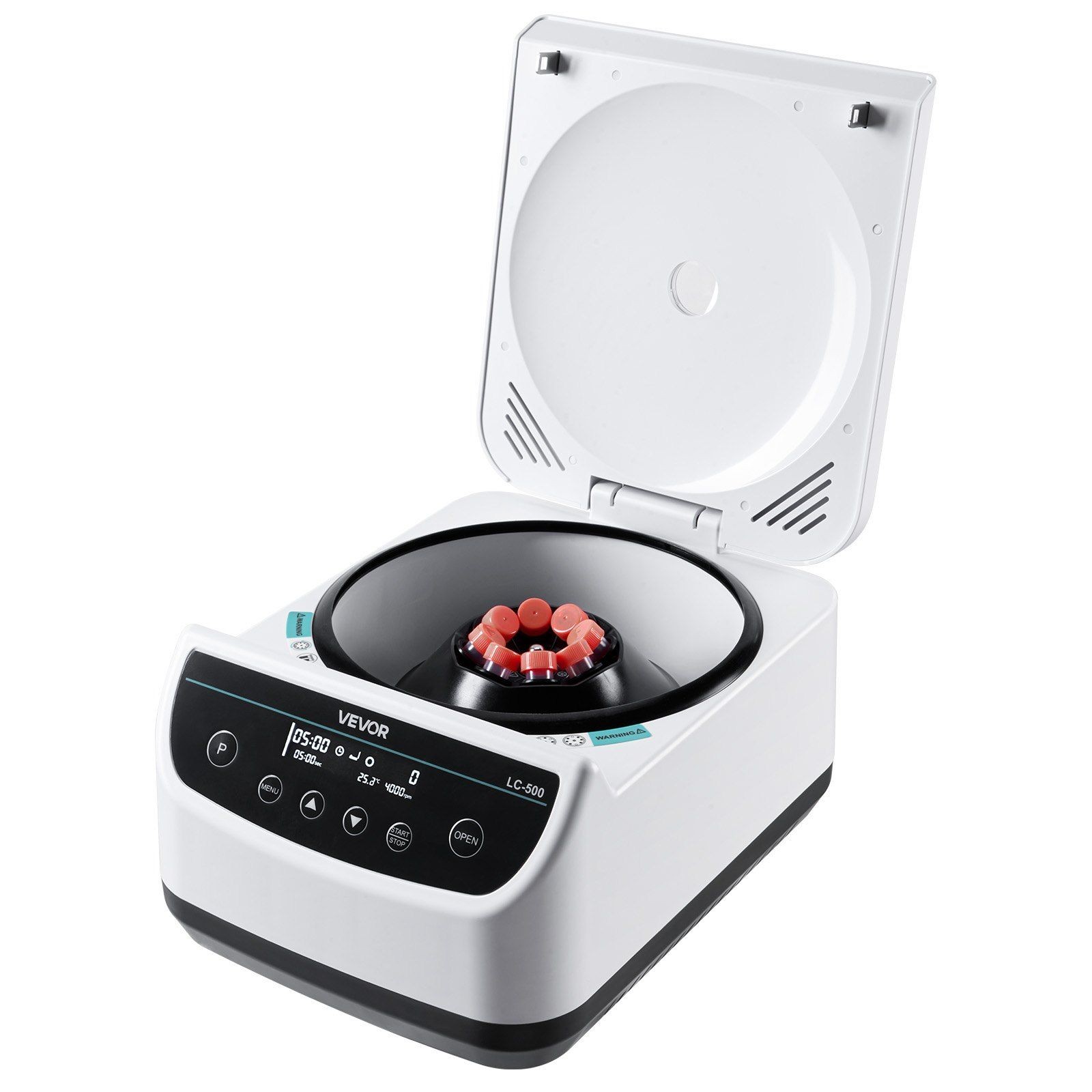 Centrifuge Machine 500-4000rpm Low Speed w/ Timer & Rotor for 2/5/10/15ml Tubes