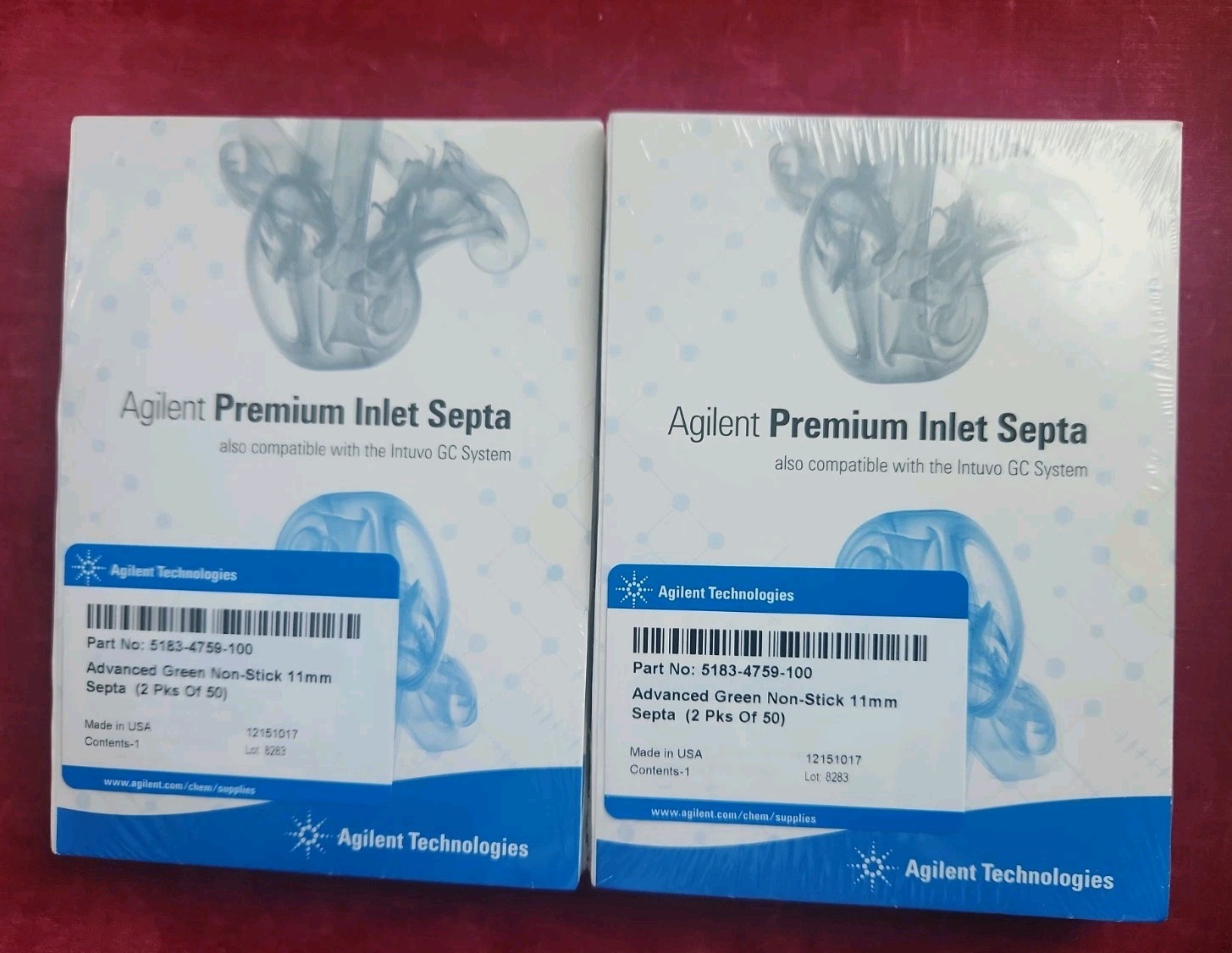 Agilent 5183-4759 Advanced Green Non-Stick 11mm Septa 50/pk