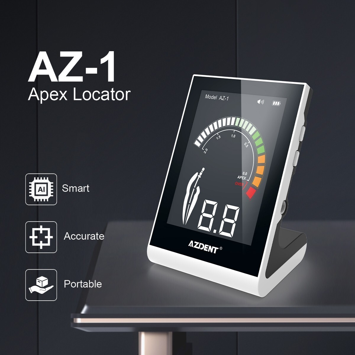 AZDENT Dental Endodontic Electronic Apex Locator Root Canal Measuring AZ-1