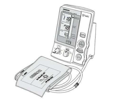 OMRON HEM-907 Digital Automatic Blood Pressure Monitor Digital Display AC100V