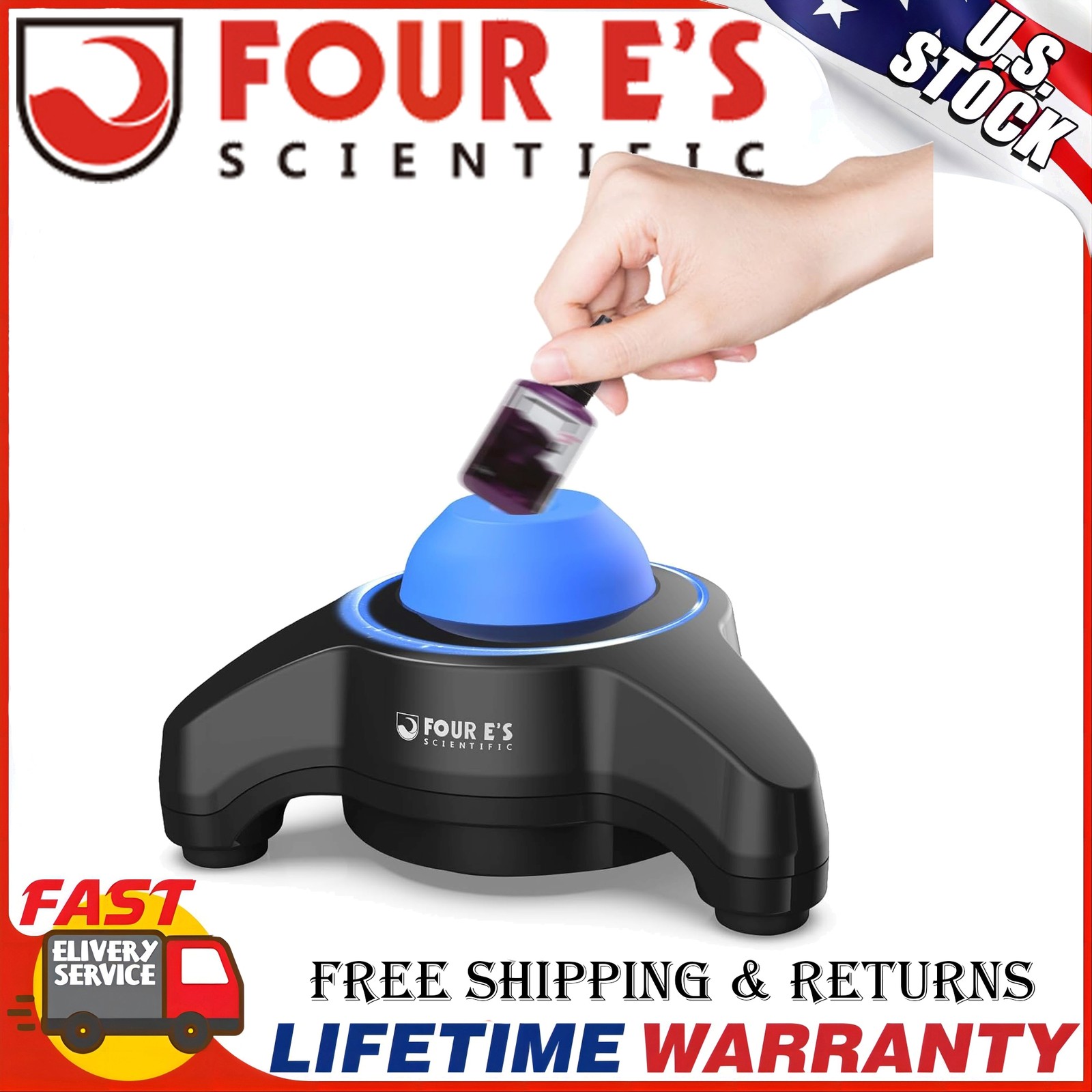 Vortex Mixer 5600rpm Touch Function Lab Vortexer Mini Lab Vortex Shaker Black