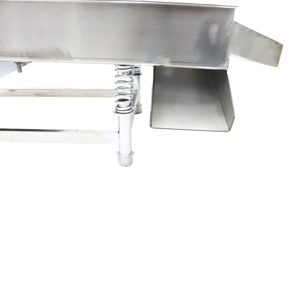 110V Stainless Steel Linear Vibrating Screen 2.5mm Sifter Sieve Screen Shaker