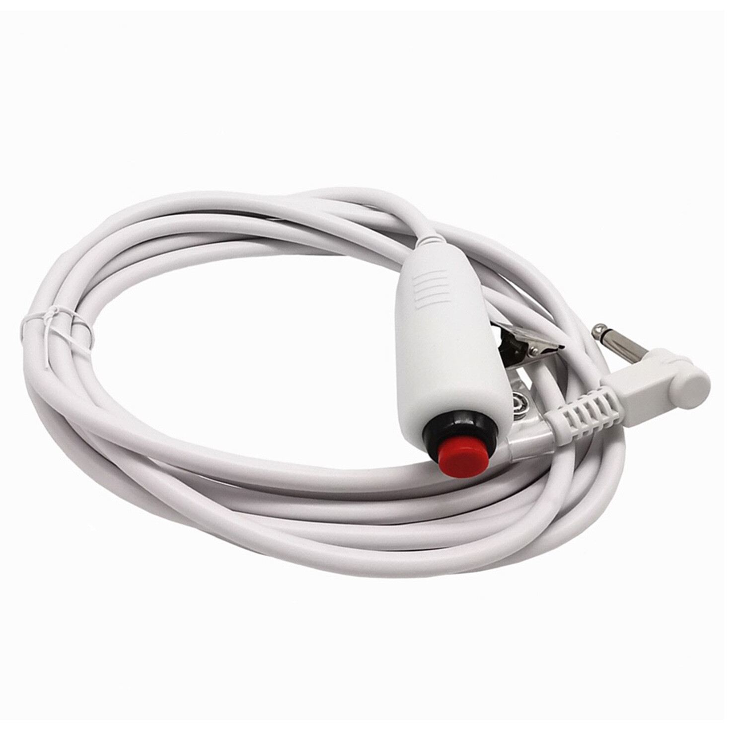 Universal Push Button Cable Nurse Station Call Cord w/ Bed Sheet Clip 1/4″ Phono